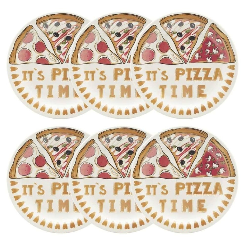 Conjunto Prato Pizza 6 Peças