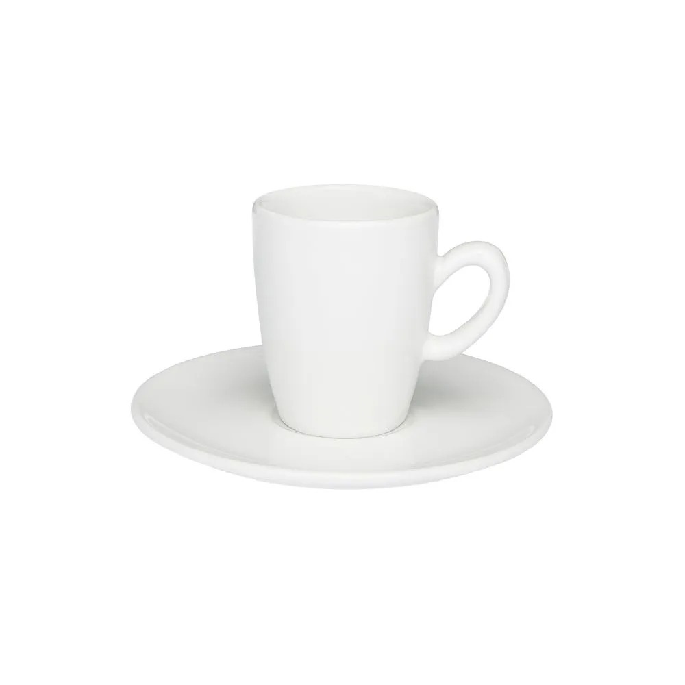Xícara Café Expresso Longo c/ Pires Branco 75ml